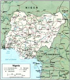 나이지리아 지도