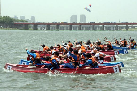 한국해양소년단 연맹이 개최한 카누, 드래곤 보트 대회