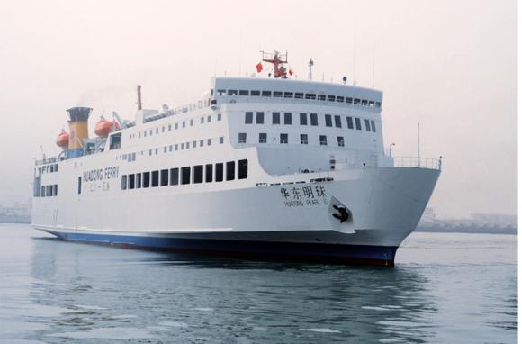 군산-석도 구간에 투입되는 선박 'Shidao'호는 화물 203teu와 여객 750명을 수용할 수 있다.
