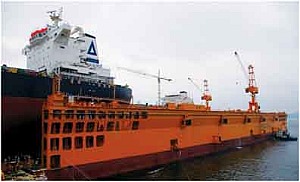 2006년 5월 세계 최초선박 종진수 성공
