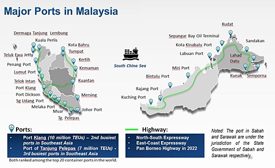 말레이시아 주요 항만
