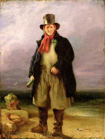 (그림3. The Old Pilot, 1837년, 영국, 유화) 출처 : 영국, 머서 아트갤러리